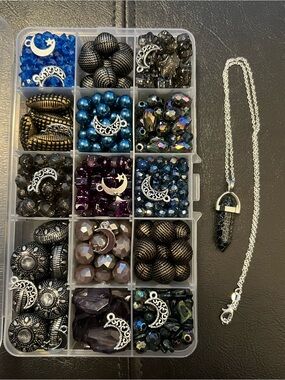Craft Beads, STARRY NIGHT - NOT VAN GOGH, Jewelry Supplies, loose bulk beads